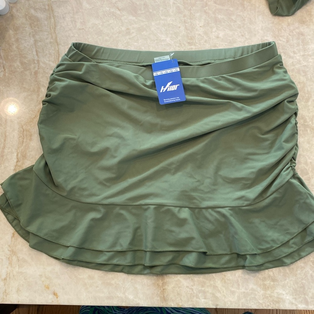 Women’s Swim Skirt size 20 Hilor Olive Green